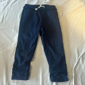 H&M - navy straight cut joggers/sweatpants. Size 3T
